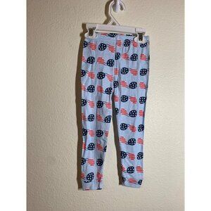 NWOT Cutie Pie Pajama Pants Baby Size 24 Months Blue Sunglasses Patriotic AD3